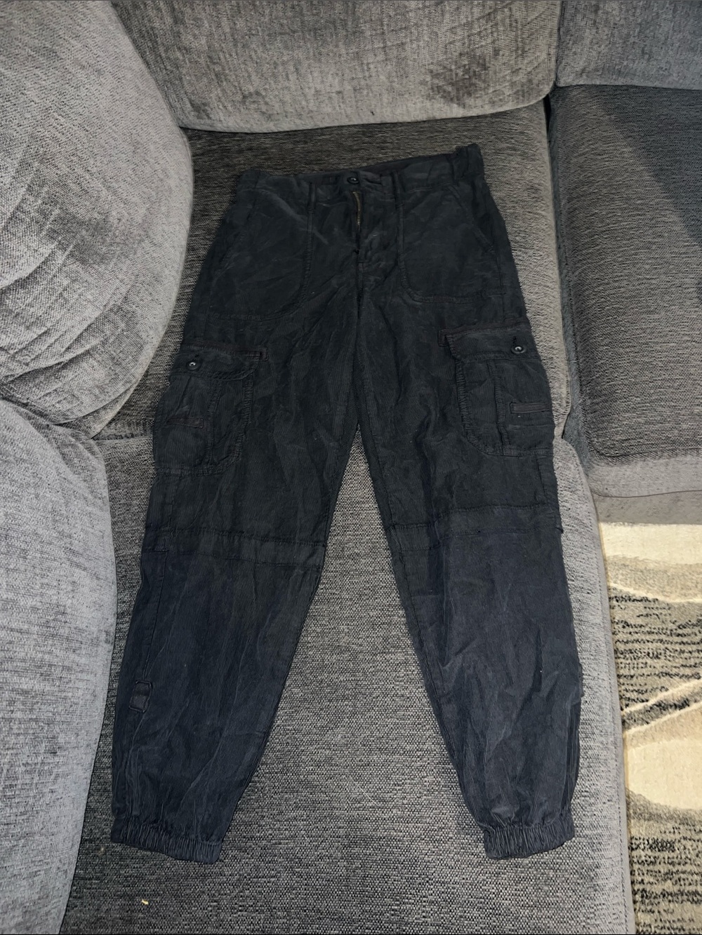 American Eagle Outfitters Black Women's Cargo Jogger Pants